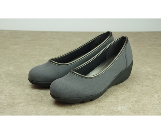 マリアンヌ製靴 スアシスフィール ストレッチカジュアルパンプス グレー 23.0cm SF-2 1足(ご注文単位1足)【直送品】