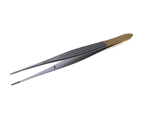 日本フリッツメディコ T/Cマッケンドウー・ピンセット 15.5cm 0.3チップ付 A003-015C 1本（ご注文単位1本）【直送品】