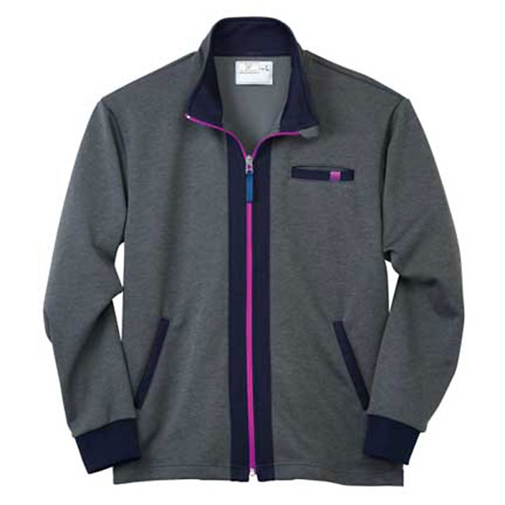 KIRAKU(トンボ) ジャケット グレーモク×ラベンダーピンク S(身丈65cm) CR176-16 S 1枚(ご注文単位1枚)【直送品】