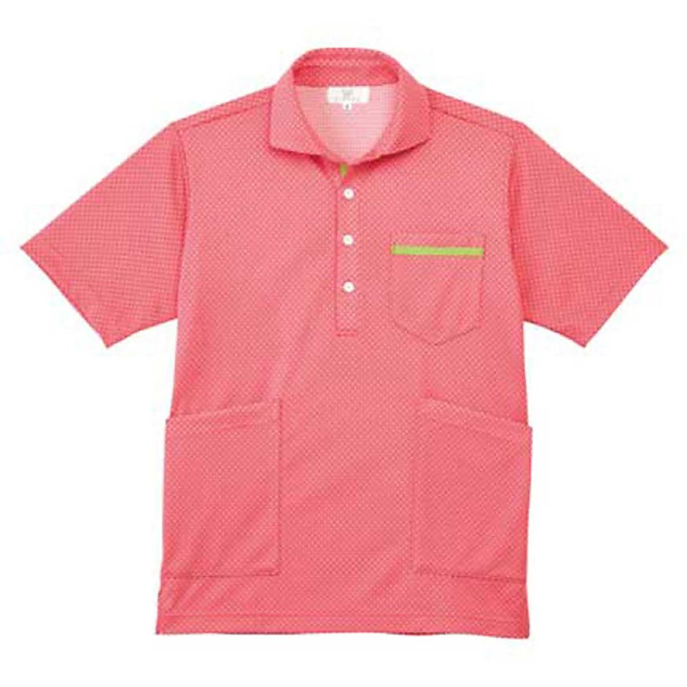 KIRAKU（トンボ） ニットシャツ ピンク M（身丈66cm） CR175-14 M 1枚（ご注文単位1枚）【直送品】