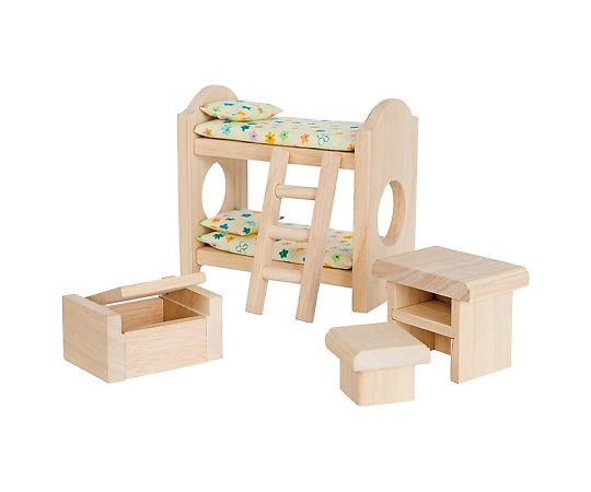 イメージミッション木鏡社 マイファーストドールハウス 子どものベッドルーム 9502 1セット（ご注文単位1セット）【直送品】