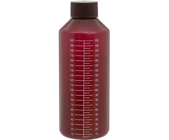 金鵄製作所 NK茶投薬瓶 200mL 白色目盛 ノーマルキャップ(ブラウン:茶) 1箱(100本入) B03C0-000BR 1箱(ご注文単位1箱)【直送品】