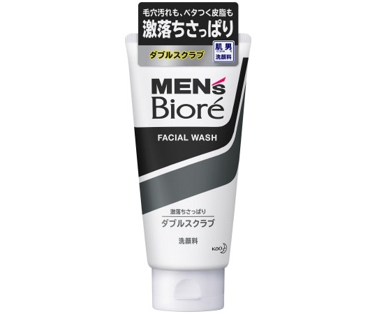 花王 メンズビオレ ダブルスクラブ洗顔 130g  1個（ご注文単位1個）【直送品】
