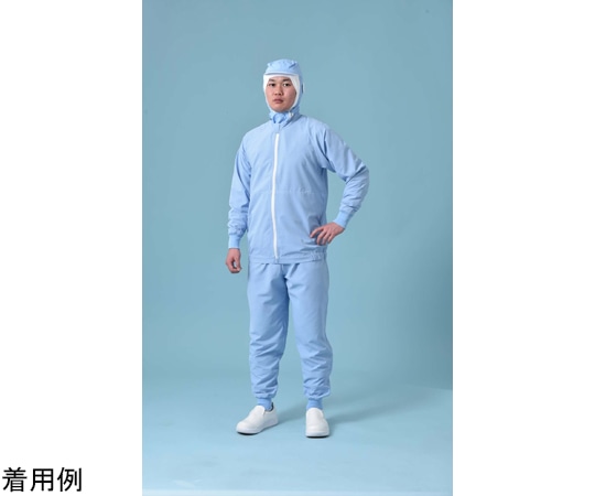 国立 男女兼用ブルゾン ブルー チェックガード 6L CG110 1枚（ご注文単位1枚）【直送品】