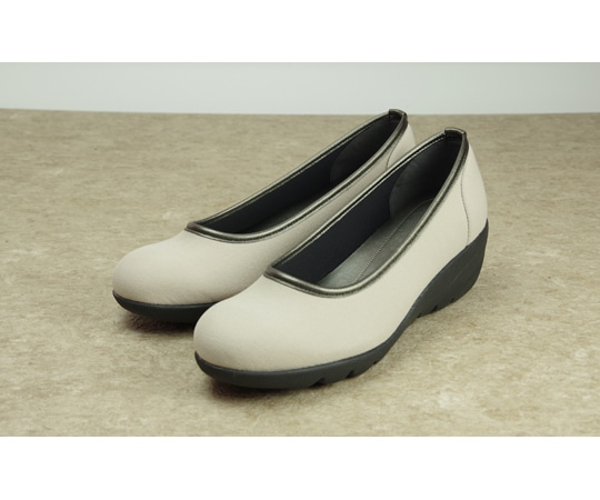 マリアンヌ製靴 スアシスフィール ストレッチカジュアルパンプス ベージュ 23.5cm SF-2 1足（ご注文単位1足）【直送品】