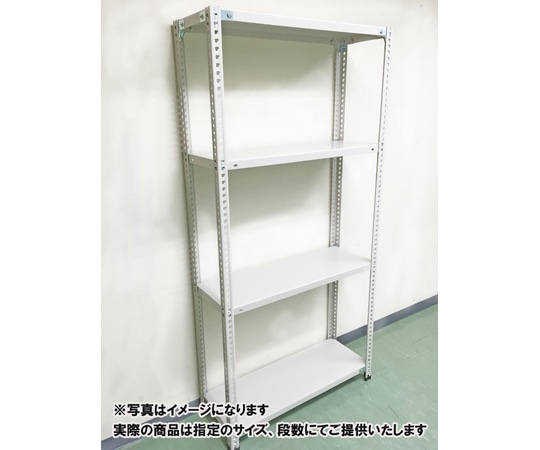 明興関包スチール 軽量ラック(セミノンボルトタイプ) ミックラック H1800×W880×D605mm 天地6段 LN08-6360-6 1組（ご注文単位1組）【直送品】