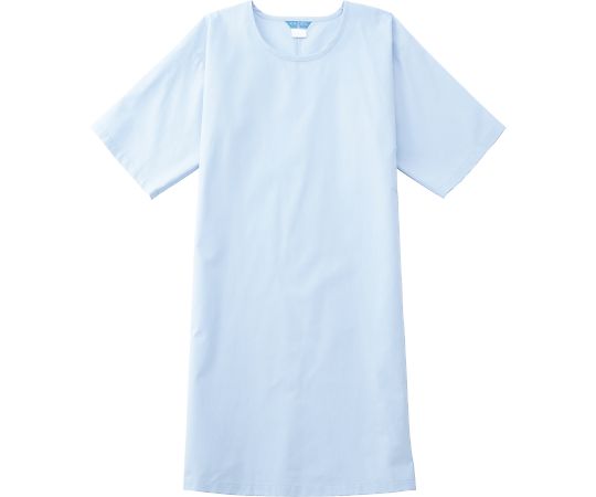 KAZEN 検診衣 サックス M 227-91 M 1枚（ご注文単位1枚）【直送品】