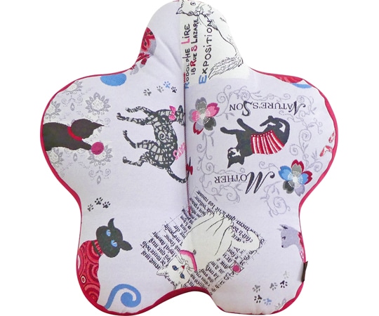 龍野コルク工業 CuCuクイーン・ファーニ(腰楽クッション)キャット 1個(ご注文単位1個)【直送品】