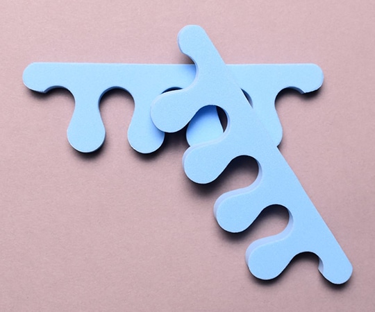 アズワン 足指パット青（白マット袋）1ケース（500個×2箱入） TS-14A 1ケース（ご注文単位1ケース）【直送品】