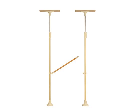 DIPPERホクメイ ベスポジBPZ Tベース ロング H型 木手すり 跳ね上げ900 セット BPZ-H2200-71 1個（ご注文単位1個）【直送品】