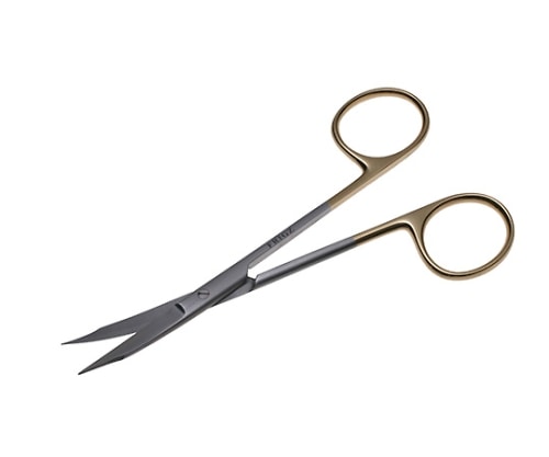 日本フリッツメディコ T/Cフォクス剪刀 13cm 曲 B025-013C 1個（ご注文単位1個）【直送品】