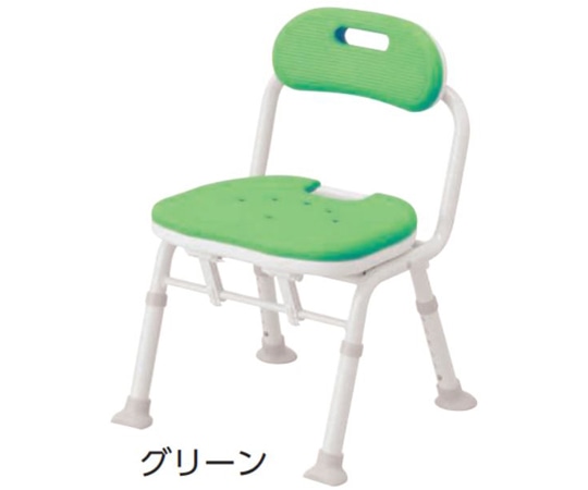 アロン化成 コンパクト折りたたみシャワーベンチ IC（背付タイプ） グリーン 536-366 1個（ご注文単位1個）【直送品】