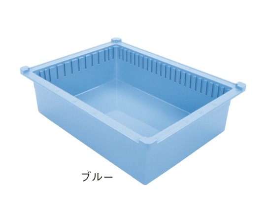 サカセ トレー 34-10タイプ（深さ10cm）帯電防止 ブルー PT34-10 1個（ご注文単位1個）【直送品】