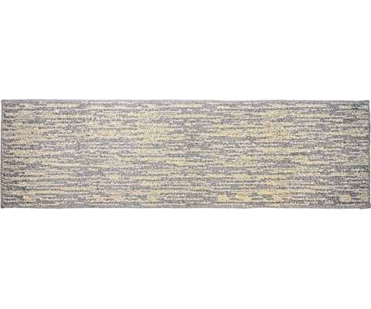 三愛繊維 ストローク コットン×リネン キッチンマット チャコール 50×180cm  1個（ご注文単位1個）【直送品】