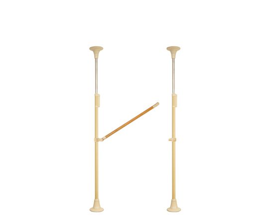 DIPPERホクメイ ベスポジBPZ 丸ベース ショート H型 木手すり 跳ね上げ900 セット BPZ-H2200-21 1個（ご注文単位1個）【直送品】