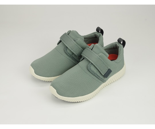 マリアンヌ製靴 ストレッチニットスニーカー ミントグリーン 1本ベルトタイプ L（24.0~24.5cm） WG150 1足（ご注文単位1足）【直送品】