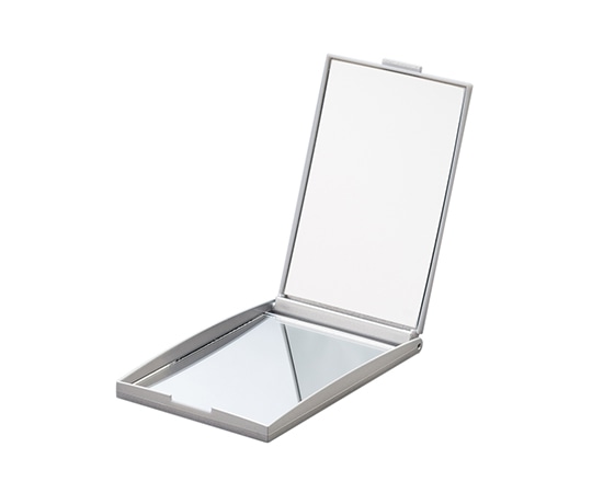 堀内鏡工業 等倍・3倍拡大両面角型コンパクトナピュアミラー シルバー NZC-03SV 1個（ご注文単位1個）【直送品】