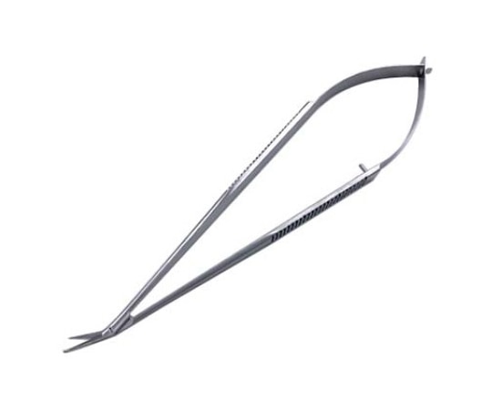 日本フリッツメディコ マイクロ剪刀 玉付 18cm 25度 B036-0105 1本（ご注文単位1本）【直送品】