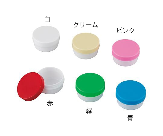 馬野化学容器 UG軟膏壺（未滅菌） 24mL 赤 100個入 3-53 1袋（ご注文単位1袋）【直送品】