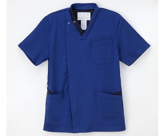 ナガイレーベン 男子スクラブ ロイヤルブルー+ネイビー M RF-5147 1枚（ご注文単位1枚）【直送品】