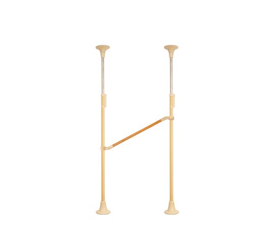 DIPPERホクメイ ベスポジBPZ 丸ベース ショート H型 木手すり 曲げ900 セット BPZ-H2100-21 1個（ご注文単位1個）【直送品】