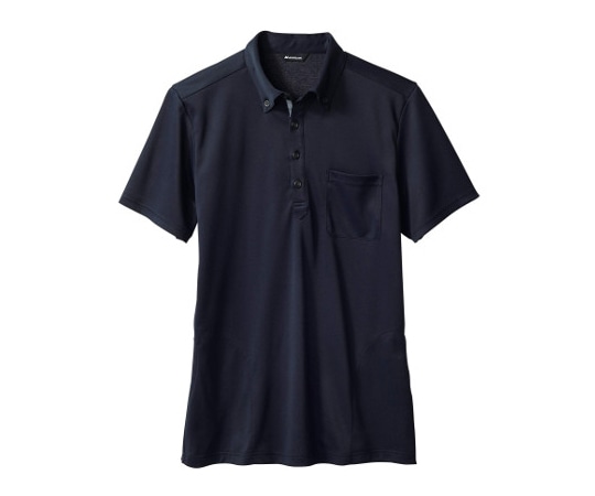 住商モンブラン ニットシャツ 兼用 半袖 ネイビー/グレー S 32-5019 1枚（ご注文単位1枚）【直送品】