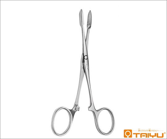 TAIYU（大祐医科工業） ペアン止血鉗子 短 直 ハズシ 全長13cm TY-434S 1本（ご注文単位1本）【直送品】