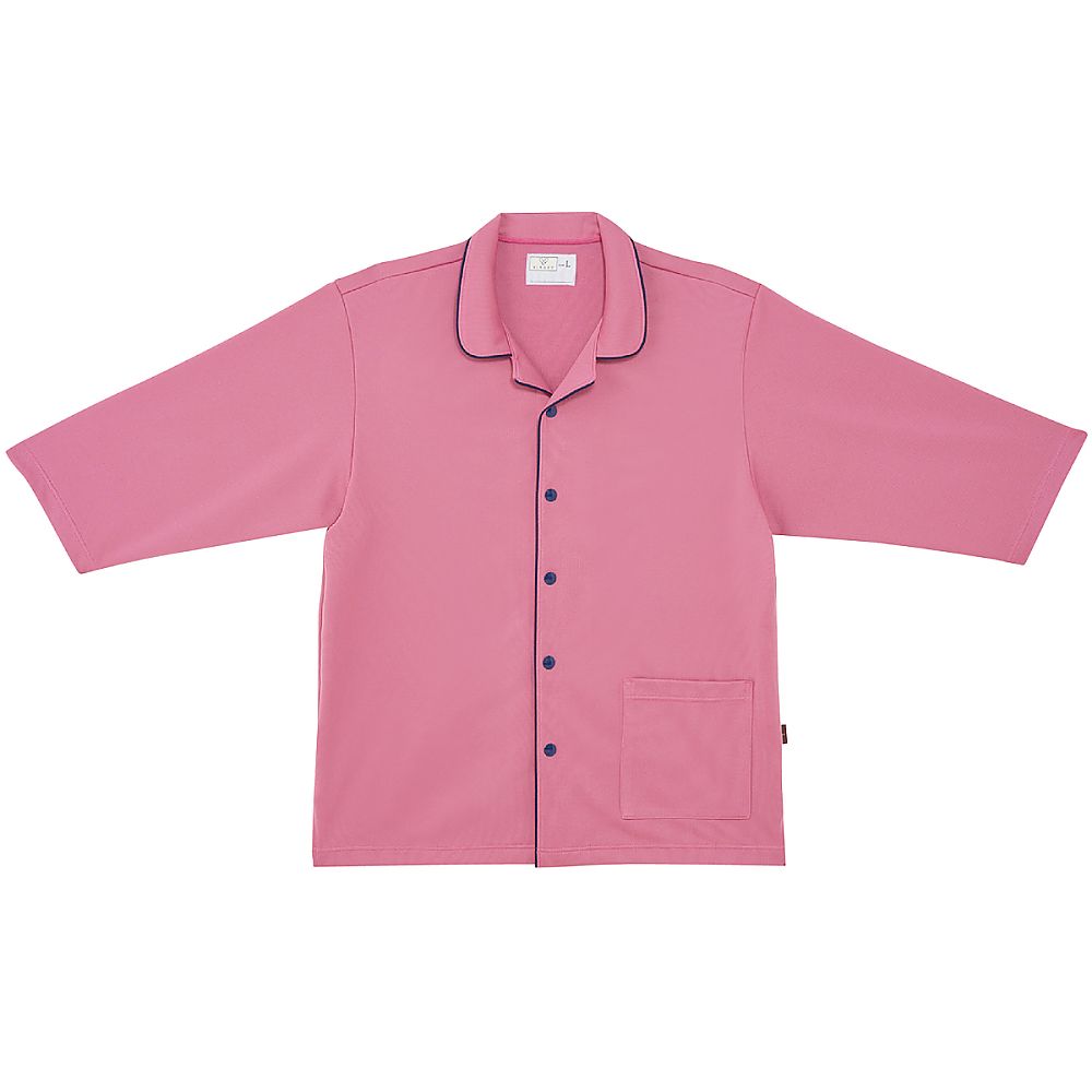KIRAKU（トンボ） 前開きシャツ ピンク M（身丈68cm） CV206-13 M 1枚（ご注文単位1枚）【直送品】