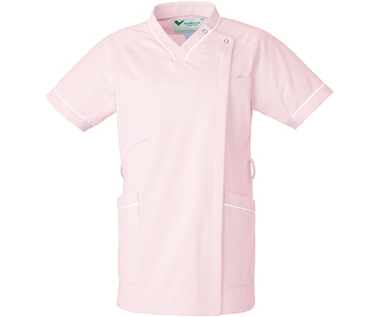 ミドリ安全 作業服 メディカルウェア ベルデクセル 女性用スクラブ VEM225上 ピンク Lサイズ VEM225-UE-L 1着(ご注文単位1着)【直送品】