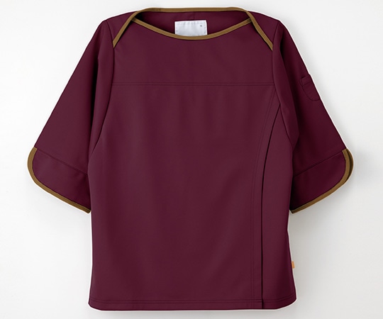 ナガイレーベン 検診衣上衣 ボルドー M FK-1486 1枚（ご注文単位1枚）【直送品】