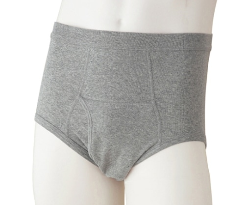 ケアファッション 紳士ブリーフ 杢グレー M 38294 1枚（ご注文単位1枚）【直送品】