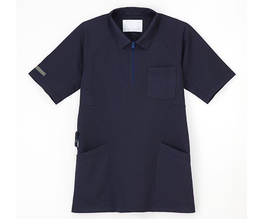 ナガイレーベン ニットシャツ ネイビー S RK-5292 1枚（ご注文単位1枚）【直送品】