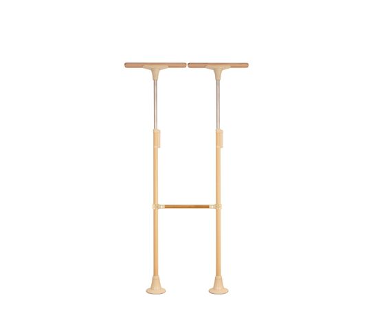 DIPPERホクメイ ベスポジBPZ Tベース ショート H型 木手すり 固定600 セット BPZ-H2000-60 1個（ご注文単位1個）【直送品】