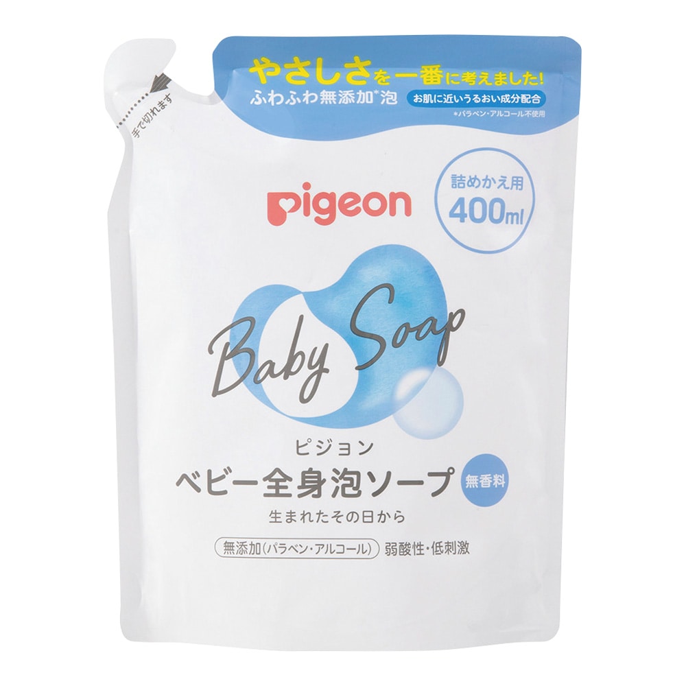 ピジョン ベビー全身泡ソープ 詰めかえ用 400mL 1024562 1本（ご注文単位1本）【直送品】
