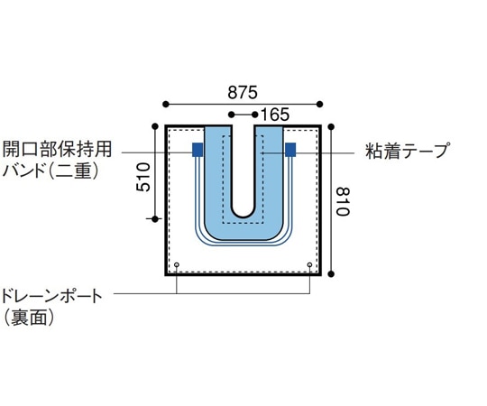 日昭産業 U型パウチ 1セット（20枚入） 25102 1セット（ご注文単位1セット）【直送品】