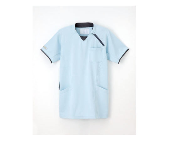 プロファンクション（ナガイレーベン） ニットシャツ（男女兼用） アクア LL CX3112 1枚（ご注文単位1枚）【直送品】