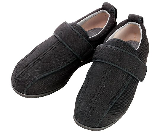 徳武産業 ケアフルⅢ 5E 黒 L 7042 1足（ご注文単位1足）【直送品】