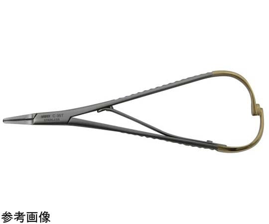 NAPOX 超硬チップ付 スティル持針器 140mm C-35-T-140 1個（ご注文単位1個）【直送品】