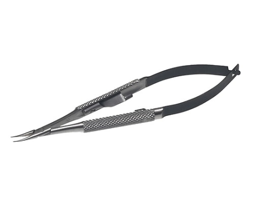 日本フリッツメディコ DDJ バラッケトルートマン マイクロ持針器 10cm 直 ロック付 DDJ1090-10 1個（ご注文単位1個）【直送品】