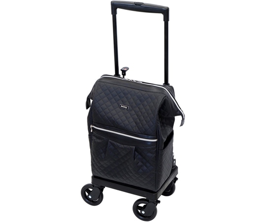 島製作所 ショッピングカート メロディ スムーズグランデ キルティングBK  1個（ご注文単位1個）【直送品】