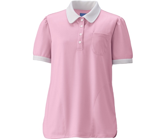 KAZEN レディスニットシャツ ローズ 3L KZN239-3 1枚(ご注文単位1枚)【直送品】