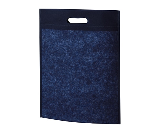 アズワン 不織布バッグ（無地） 小判抜きA4薄手 100枚入 ネイビー LC0911AD00 1箱（ご注文単位1箱）【直送品】