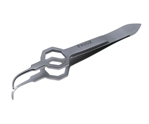 日本フリッツメディコ フォスター デリケートピンセット 8.5cm 無鈎 曲 A361-4227 1本（ご注文単位1本）【直送品】