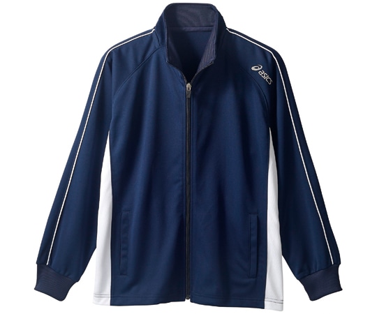 アズワン トレーニングジャケット 兼用 ネイビー L CHM511-5050 L 1枚(ご注文単位1枚)【直送品】