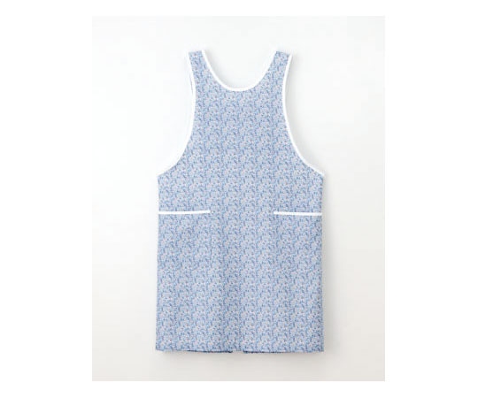 ナガイレーベン ケアガウン ブルー M LBA4330 1枚（ご注文単位1枚）【直送品】