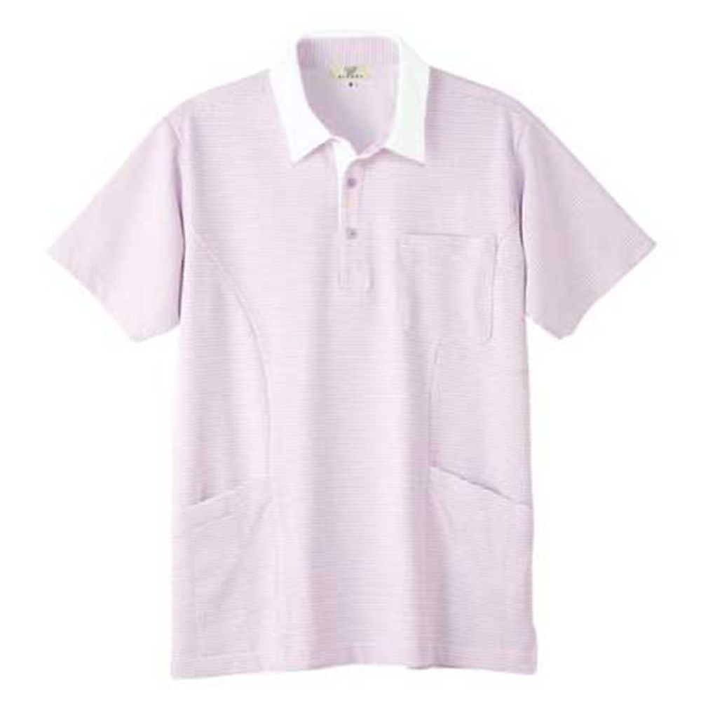 KIRAKU(トンボ) ニットシャツ ライラック LL(身丈74cm) CR187-81 LL 1枚(ご注文単位1枚)【直送品】