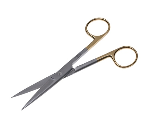 日本フリッツメディコ T/C外科剪刀 14.5cm 直 両尖 B021-014B 1個（ご注文単位1個）【直送品】