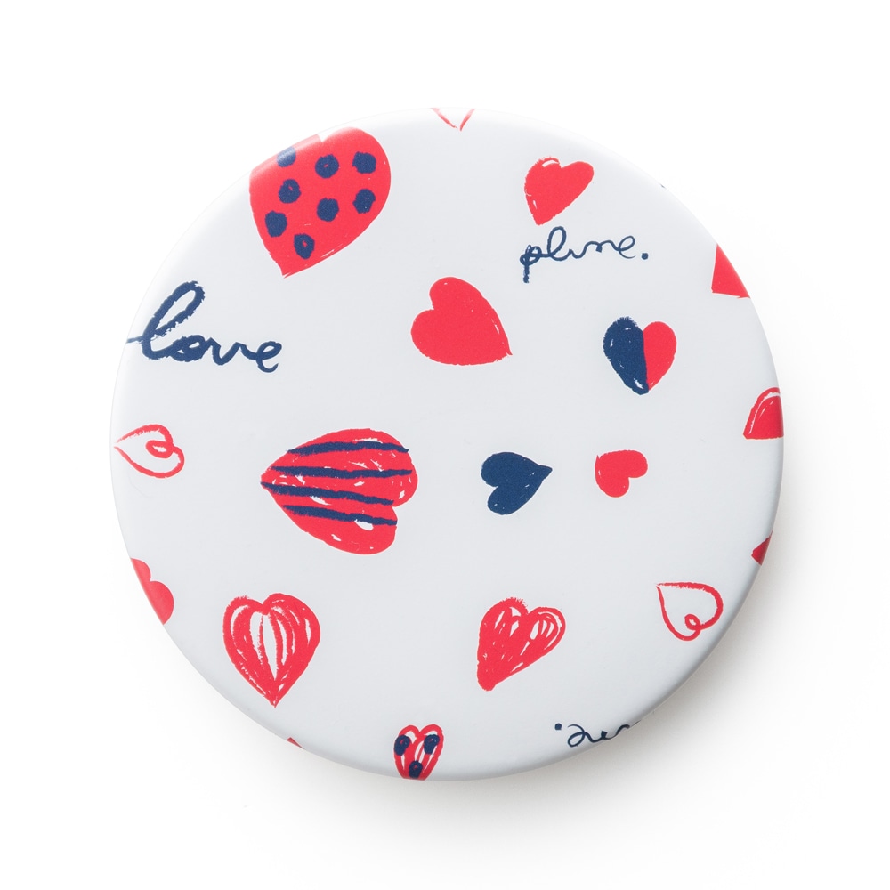 堀内鏡工業 Plune.mirror プルーン 手描きハート PL-01 1個（ご注文単位1個）【直送品】