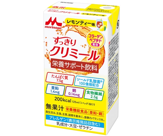 森永乳業クリニコ エンジョイすっきりクリミール レモンティー味 24パック入  1ケース（ご注文単位1ケース）【直送品】