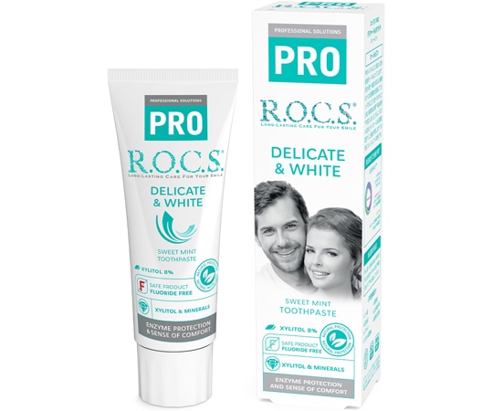 アズワン ロックスPRO歯みがき デリケート&ホワイト スイートミント 30-01-005 1個（ご注文単位1個）【直送品】